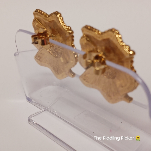 Vintage Avon pierced earrings love knot - Picture 5 of 7